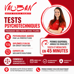 Test psychotechnique à Nancy – Auto-école Vauban