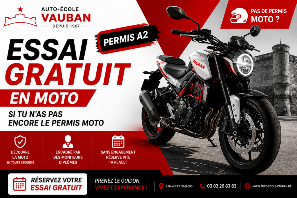 ESSAI GRATUIT PERMIS A2
